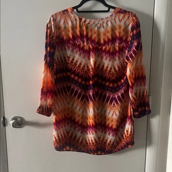 a.n.a Vibrant Patterned Blouse - Picture 2 of 4
